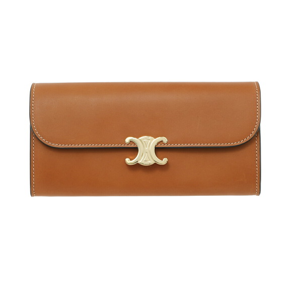 Celine Handbags - Celine Brown Long Wallet Coin Purse